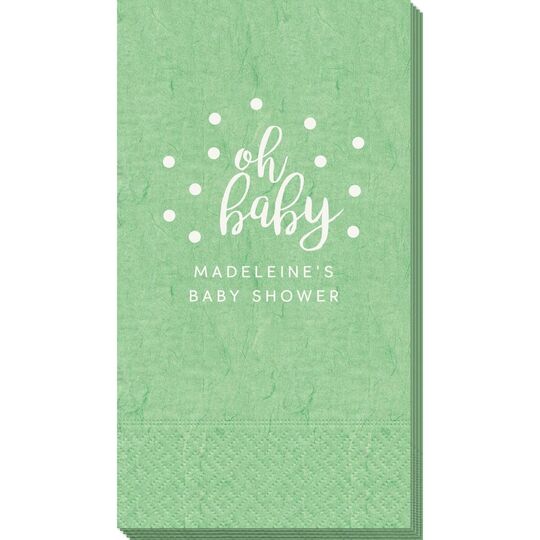 Confetti Dots Oh Baby Bali Guest Towels
